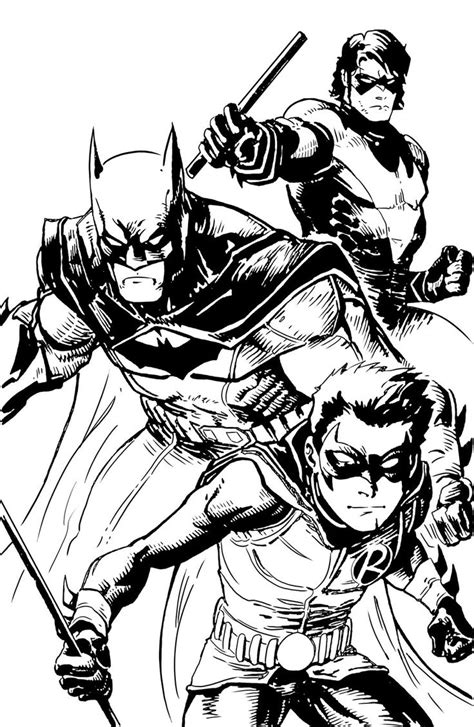 coloring pages batman and robin|batman adult coloring pages.